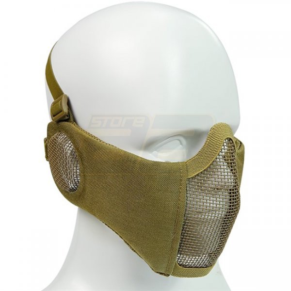 WoSport Mk.II Steel Half Face Mask - Tan