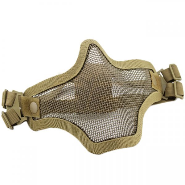 WoSport Steel Half Face Mask - Tan