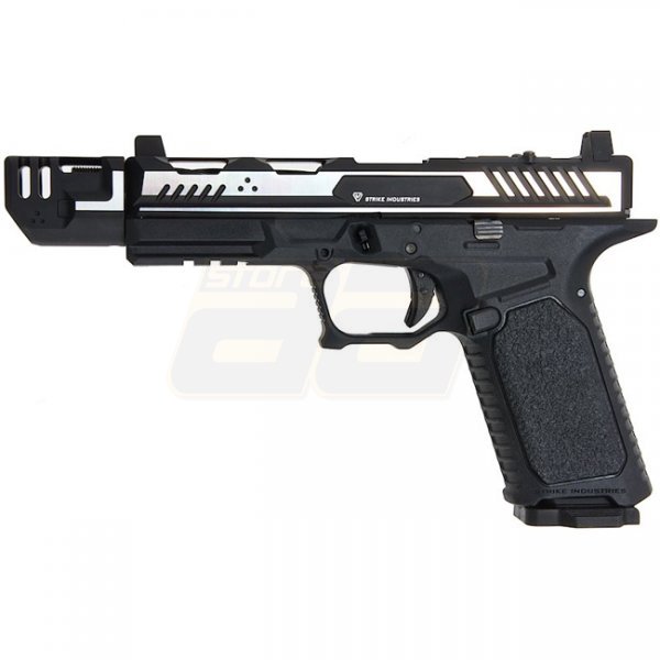 AA Store - Der führende Airsoft Gun und Softair Shop mit dem grössten  Sortiment Europas. EMG Strike Industries ARK-17 Comp Gas Blow Back Pistol -  Black / Silver