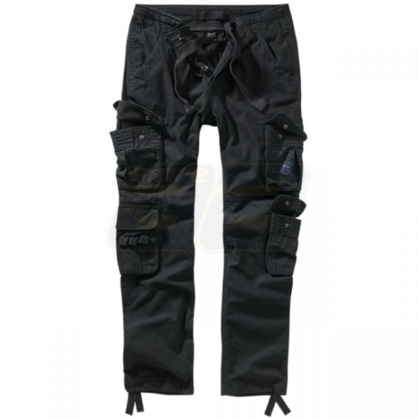 Brandit Pure Slim Fit Trousers - Black - M