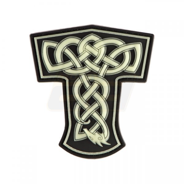 JTG Thors Hammer Dragon Rubber Patch - Glow in the Dark