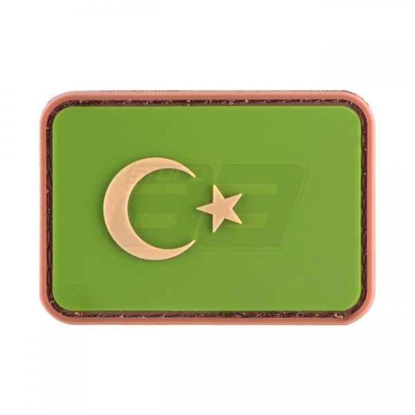 JTG Turkey Flag Rubber Patch - Multicam