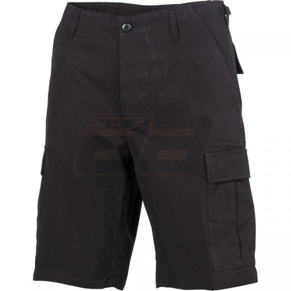 MFH US Bermuda Shorts Ripstop - Black - M