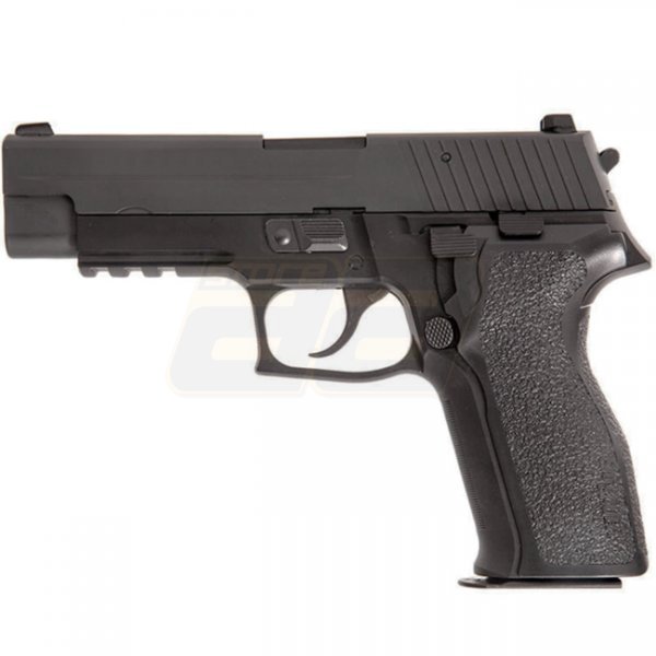 WE P226 E2 Railed Gas Blow Back Pistol - Black