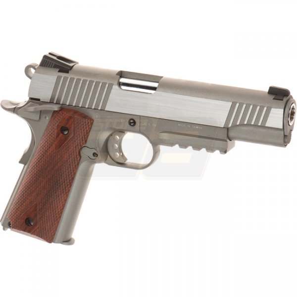 KWC TAC 1911 Co2 Blow Back Pistol - Silver