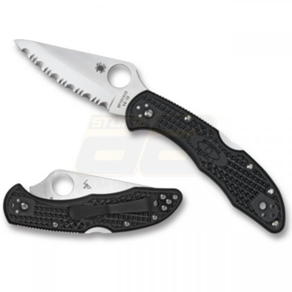 Spyderco C11 Delica4 Lightweight Combo Edge Folder BK