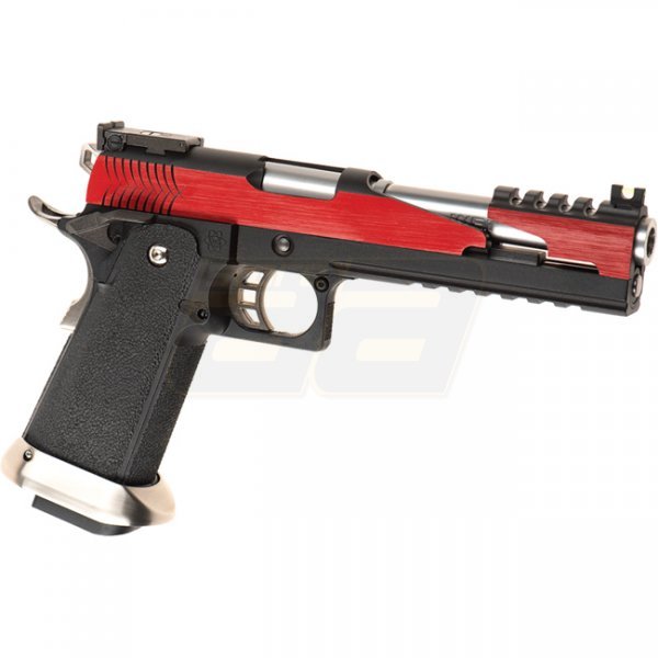 WE Hi-Capa 6 T-Rex Customs Titanium Barrel Gas Blow Back Pistol - Red