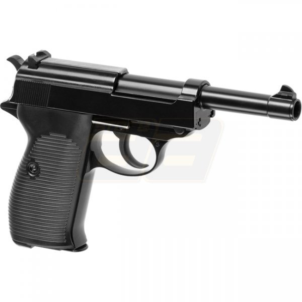 WE P38 Gas Blow Back Pistol - Black