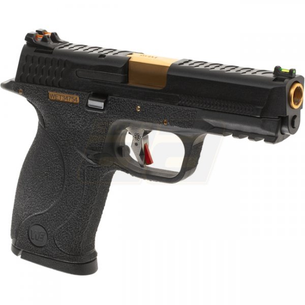 WE WET-05 BK Gold Barrel Gas Blow Back Pistol - Black