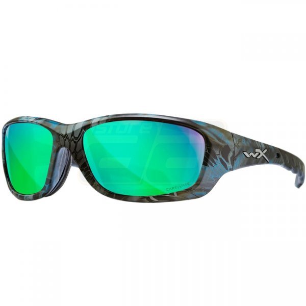 Wiley X Gravity Captivate Polarized Green Mirror - Kryptek Neptune