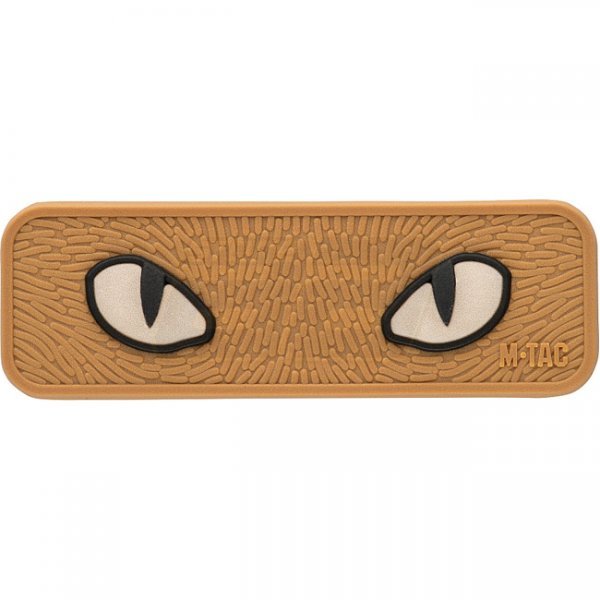 M-Tac Cat Eyes 3D Rubber Patch GID - Coyote