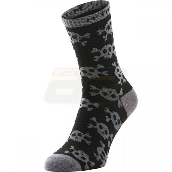 M-Tac Lightweight Socks Pirate Skull Mk.3 - Black 43-46