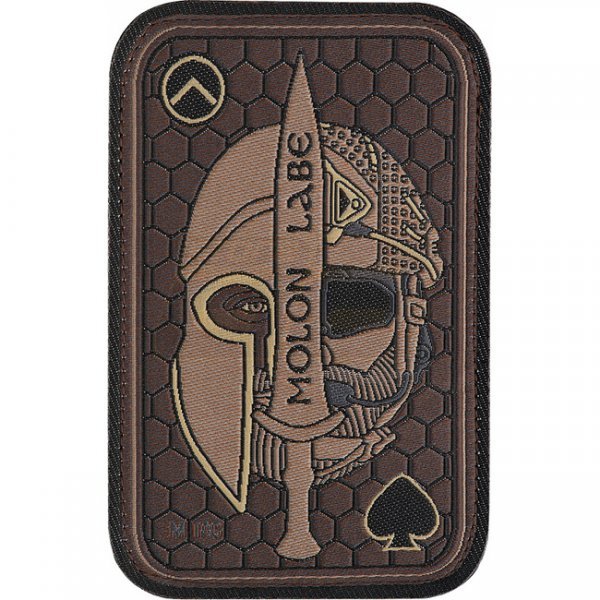 M-Tac Molon Labe Ace Woven Patch - Coyote