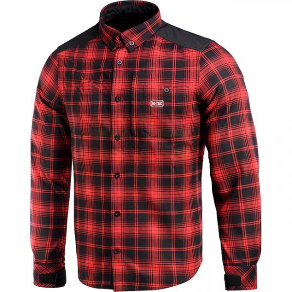 M-Tac Redneck Shirt - Red / Black - 2XL - Regular