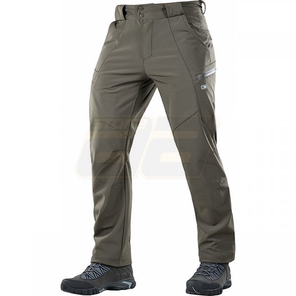 M-Tac Soft Shell Winter Pants - Olive - L