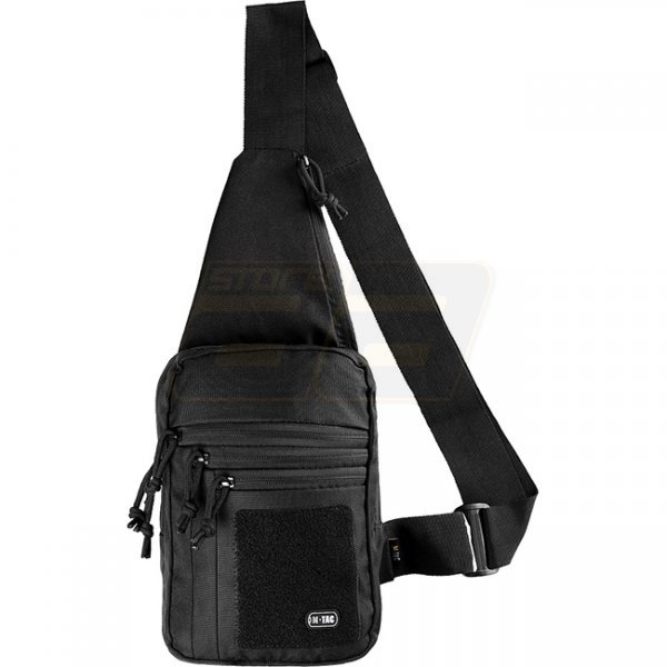 M-Tac Tactical Shoulder Bag Chest Sling Pack & Velcro - Black