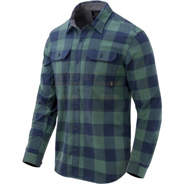 Helikon-Tex Greyman Shirt Nylon Sorona Blend - Moss Green Checkered - S