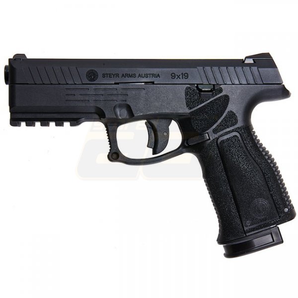 KJ Works STEYR L9A2 Gas Blow Back Pistol - Black