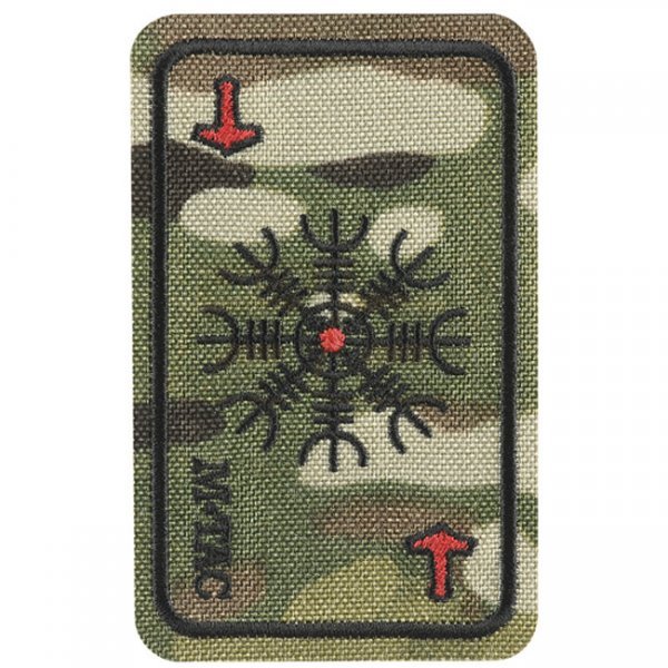 M-Tac Card Helm of Terror Embroidery Patch - Multicam