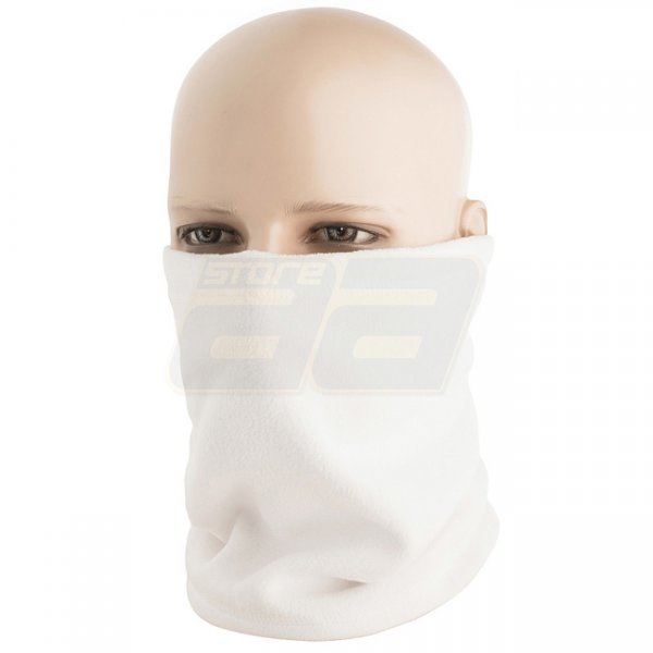 M-Tac Fleece Neck Gaiter 1/2 Adjustable - White - S/M