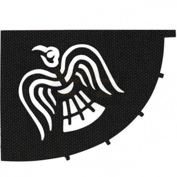 M-Tac Raven Flag Cutout Laser Cut Patch - Black