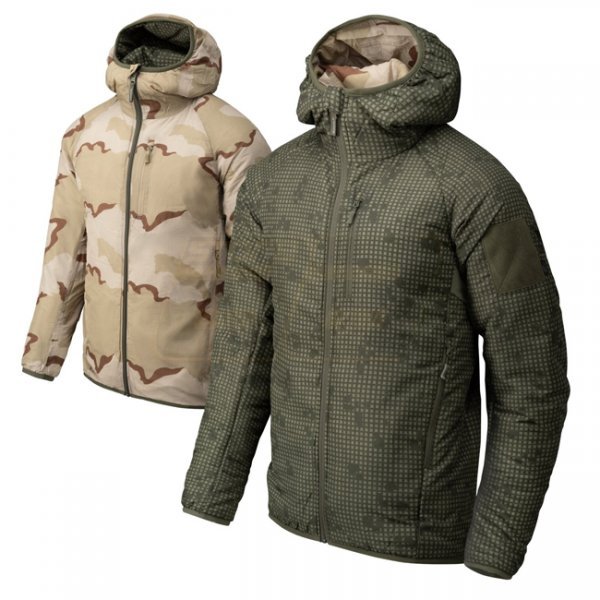 Helikon-Tex Reversible Wolfhound Hoodie Jacket Windpack - Desert Night Camo / US Desert - 2XL