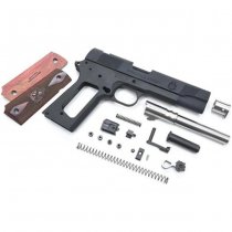 Guarder Marui MEU / 1911 GBB Aluminium Slide & Frame Kit Wooden Grip Panel - Black