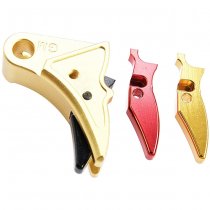 GunsModify Marui G-Series GBB Trigger Aluminium SAI Style Ver 3 - Gold