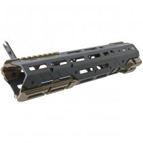 Madbull Strike Industries M4 GBBR / AEG GRIDLOK Handguard 11 Inch Main Body & Sights - Dark Earth