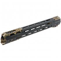 Madbull Strike Industries M4 GBBR / AEG GRIDLOK Handguard 15 Inch Main Body & Sights - Dark Earth