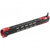 Madbull Strike Industries M4 GBBR / AEG GRIDLOK Handguard 17 Inch Main Body & Sights - Red