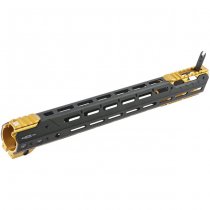 Madbull Strike Industries M4 GBBR / AEG GRIDLOK Handguard 17 Inch Main Body & Sights - Titan