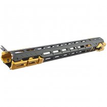 Madbull Strike Industries M4 GBBR / AEG GRIDLOK Handguard 17 Inch Main Body & Sights - Titan