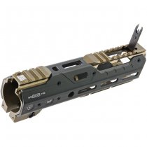 Madbull Strike Industries M4 GBBR / AEG GRIDLOK Handguard 8.5 Inch Main Body & Sights - Dark Earth