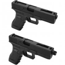 Nine Ball Marui G17 Gen 3 / G22 / G18C GBB Non-Recoil 2-Way Outer Barrel & Adapter - Black