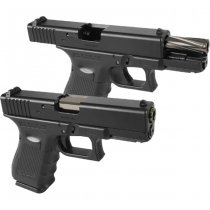 Nine Ball Marui G19 Gen 3 / Gen 4 GBB Non-Recoil Fluted Outer Barrel NEO - Grey