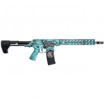 RWA Battle Arms Development 556-LW AEG Umi Edition Cerakote Robins Egg Blue Battleworn - Blue