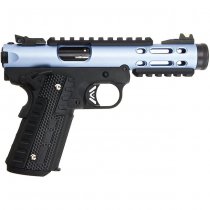 WE Galaxy 1911 Gas Blow Back Pistol Black Frame - Blue