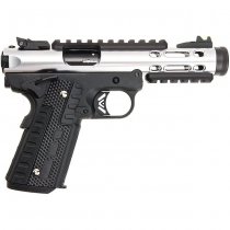 WE Galaxy 1911 Gas Blow Back Pistol Black Frame - Silver