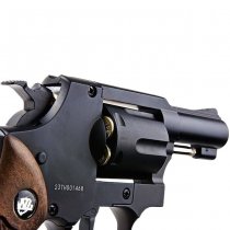 WinGun Revolver Co2 731 Sheriff M36 2.5 Inch Brown Grip 6mm Version - Black