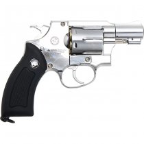 WinGun Revolver Co2 733 2 Inch Black Grip 6mm Version - Silver