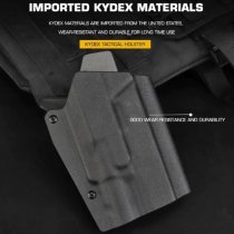 WoSport G-03 XH35 Lightweight Kydex Tactical Holster - Black