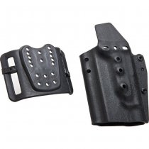 WoSport G17 / G19 / G19X / G45 & TLR-1 Flashlight Lightweight Kydex Holster - Black