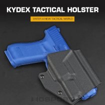 WoSport G17 / G19 / G19X / G45 & XC-1 Flashlight Lightweight Kydex Holster - Black