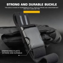 WoSport Tactical Elastic Anti-Slip Thigh Belt - Black