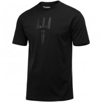 Pitchfork Trident Print T-Shirt - Black - M