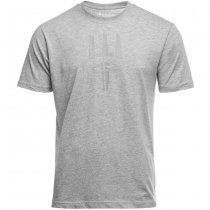 Pitchfork Trident Print T-Shirt - Heather Grey - 2XL