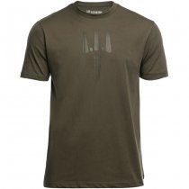 Pitchfork Trident Print T-Shirt - Ranger Green - L