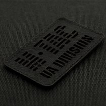 M-Tac UA Division Laser Cut Patch - Black