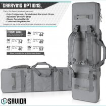 Savior Equipment Urban Warfare Double Rifle Bag 36 Inch - Grey